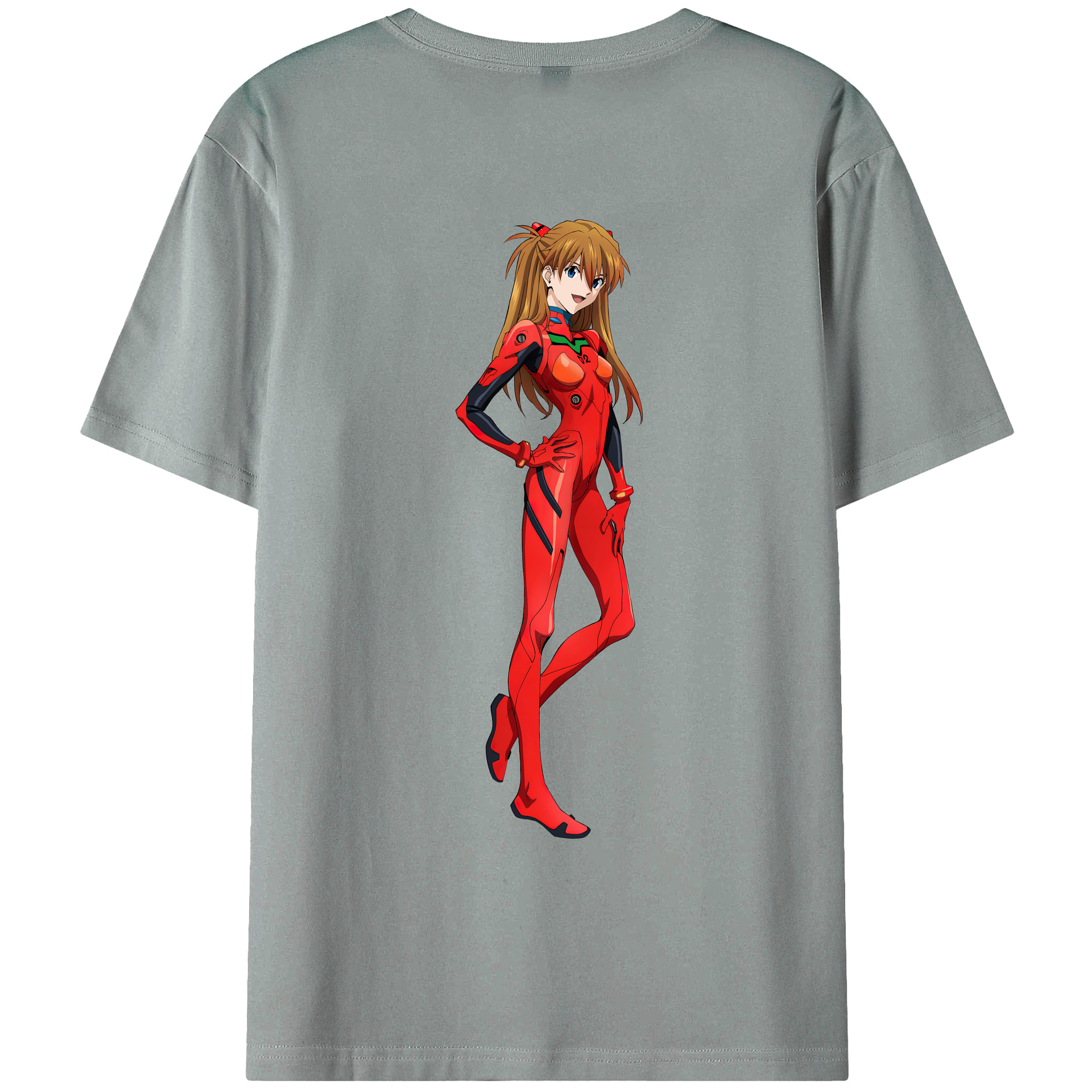 （画像用） EVA 新世紀エヴァンゲリオン 綿100％ メンズ半袖Tシャツ（バックプリント） 通気性